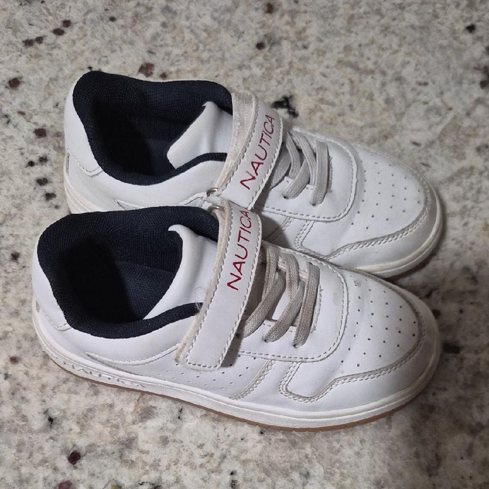 Nautica Kids White and Black Sneakers
